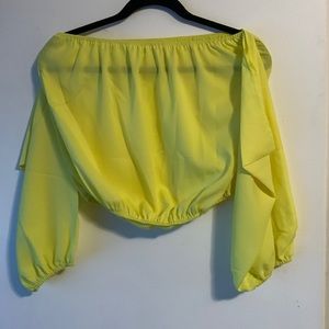 Yellow Blouse.  Never worn.  Size large.